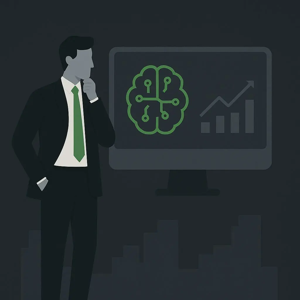 Riske hero: advisor with AI brain chart